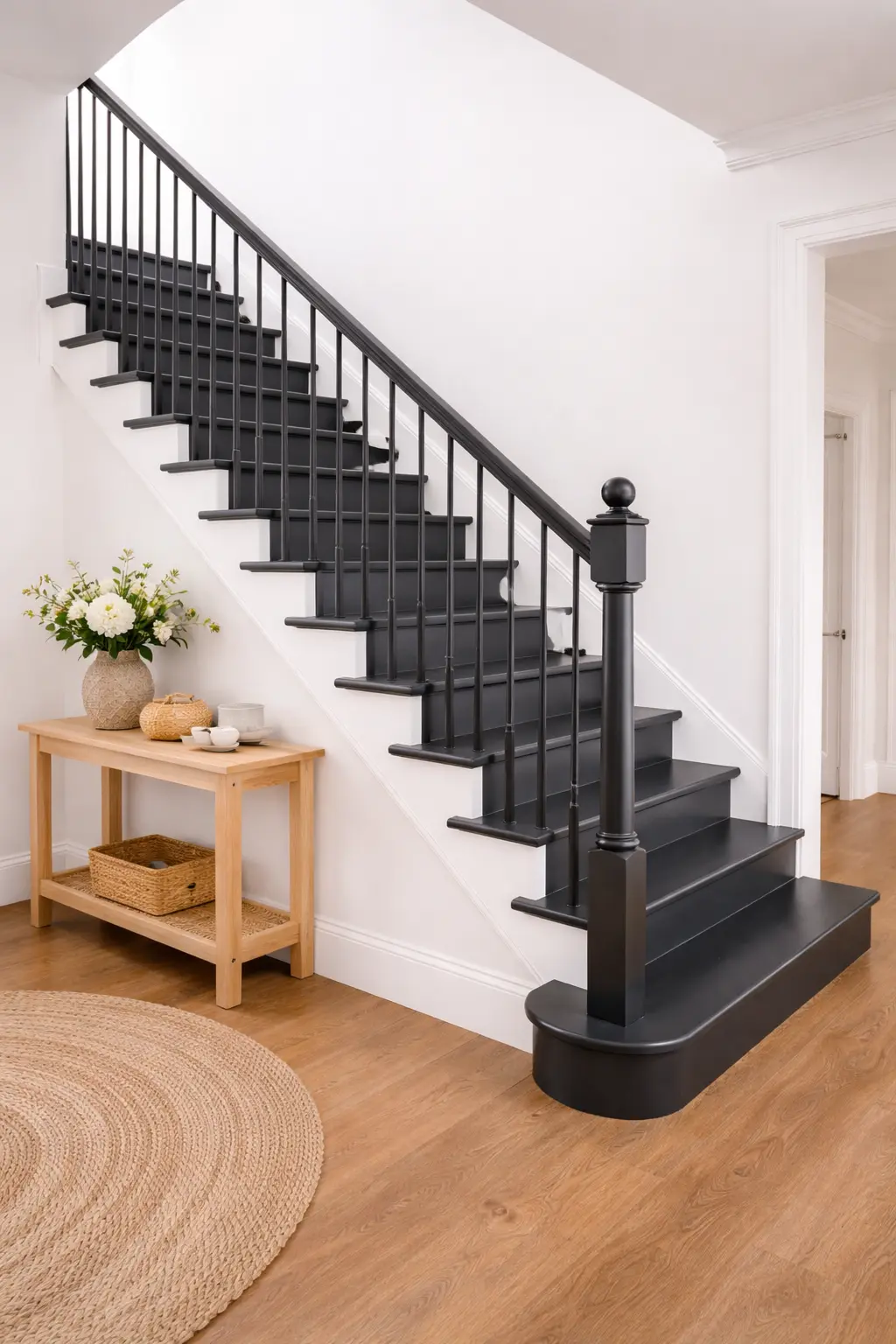 Antracito spalvos laiptai